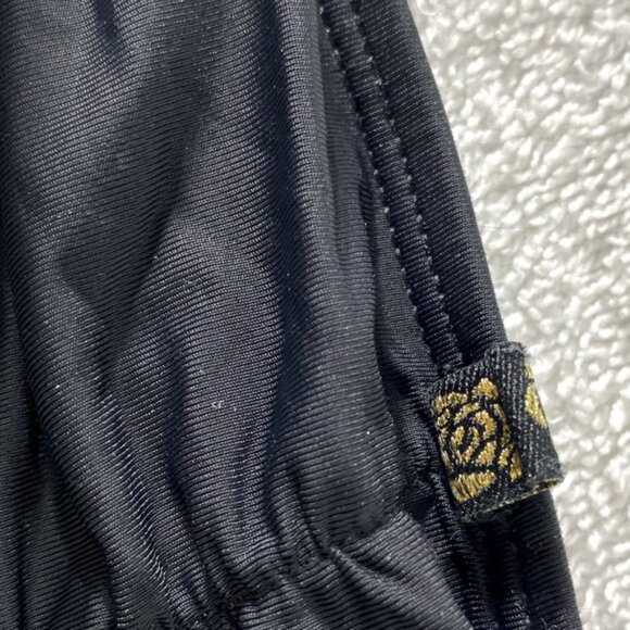 5/$25 La Vie Wn Rose Stylish Black Bikini Set W Scrunch Bottom XL - Picture 2 of 15